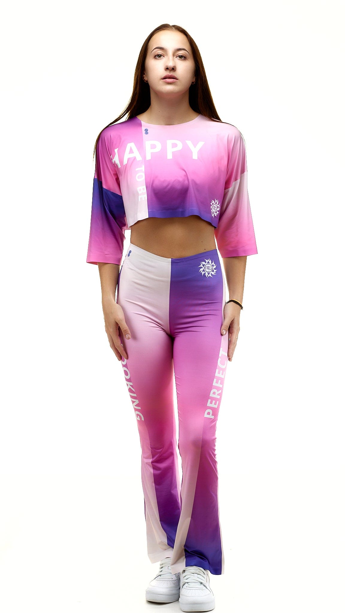 lookingperfect.fashion Cathedral / Sweatshirt CATHEDRAL - CROP TSHIRT & FLARED YOGA PANTS SET