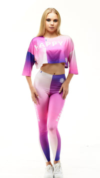 lookingperfect.fashion Cathedral / Set CATHEDRAL - CROP TSHIRT & HIGH WAIST LEGGINGS SET