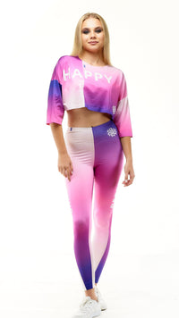 lookingperfect.fashion Cathedral / Set CATHEDRAL - CROP TSHIRT & HIGH WAIST LEGGINGS SET