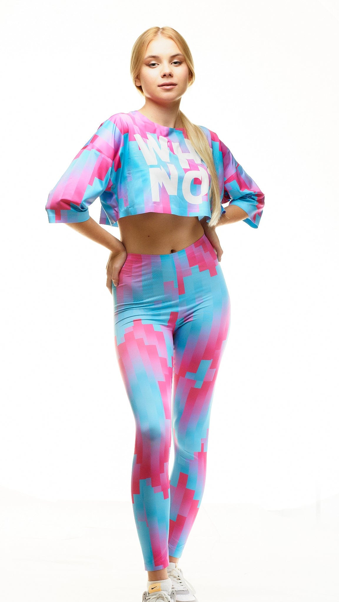 lookingperfect.fashion Contact / Set CONTACT - CROP TSHIRT & HIGH WAIST LEGGINGS SET