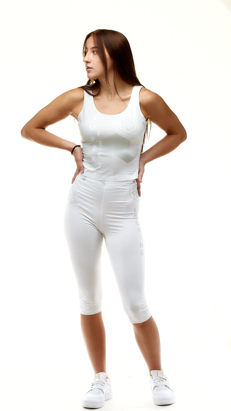 lookingperfect.fashion Crystal / Tanktops CRYSTAL - TIGHT CROP TANKTOP & HIGH WAIST CAPRI LEGGINGS SET