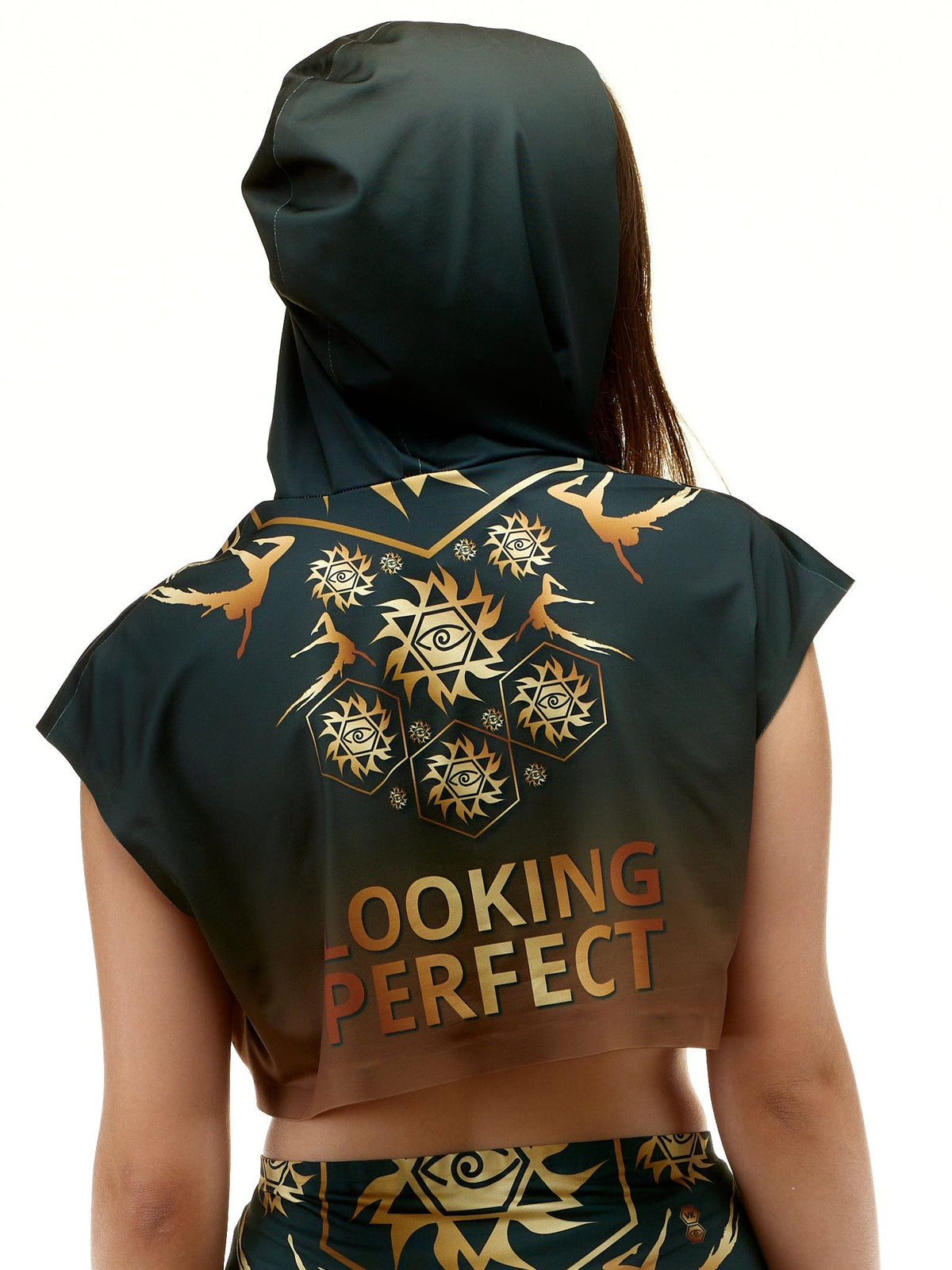 lookingperfect.fashion Forever / Hoodies / Mural LOOSE CROP HOODIE (SLEEVELESS) - MURAL 5436