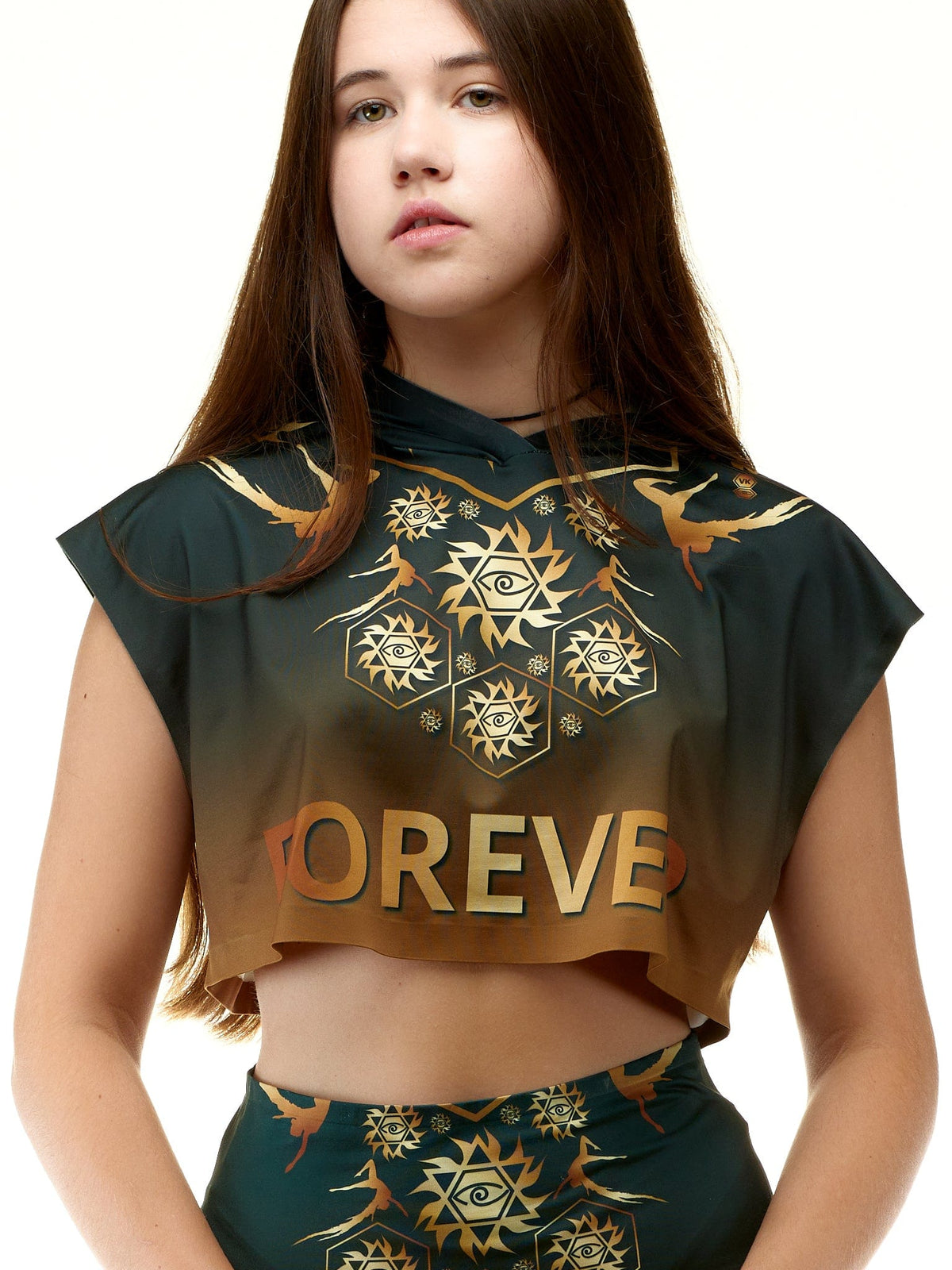 lookingperfect.fashion Forever / Hoodies / Mural LOOSE CROP HOODIE (SLEEVELESS) - MURAL 5436