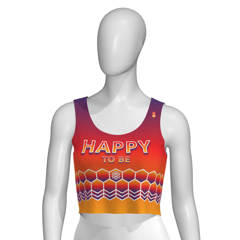 lookingperfect.fashion Happy To Be / Tanktops / Sunset REGULAR FIT CROP TANKTOP - SUNSET 465