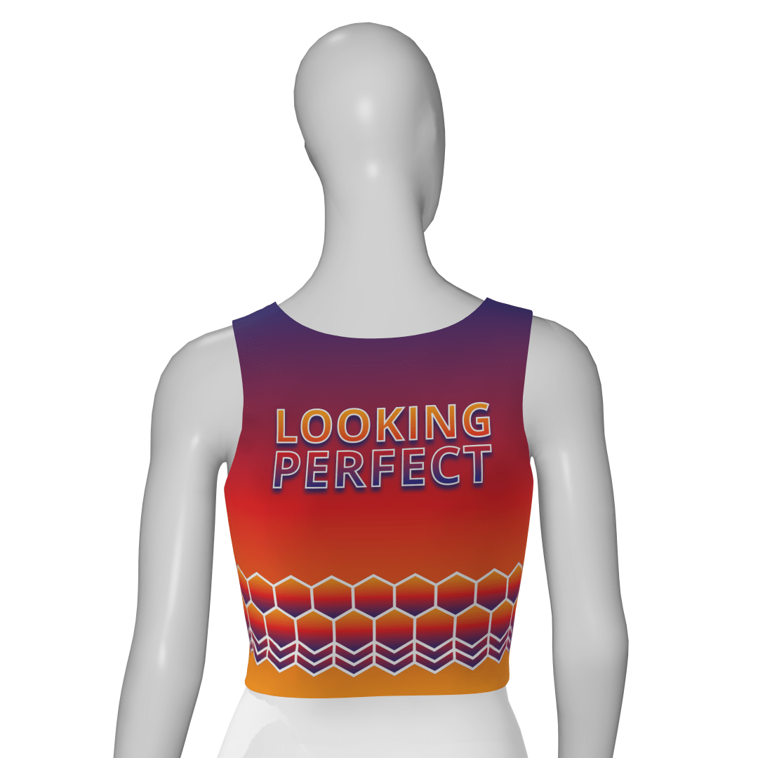 lookingperfect.fashion Happy To Be / Tanktops / Sunset REGULAR FIT CROP TANKTOP - SUNSET 465