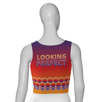 lookingperfect.fashion Happy To Be / Tanktops / Sunset REGULAR FIT CROP TANKTOP - SUNSET 465