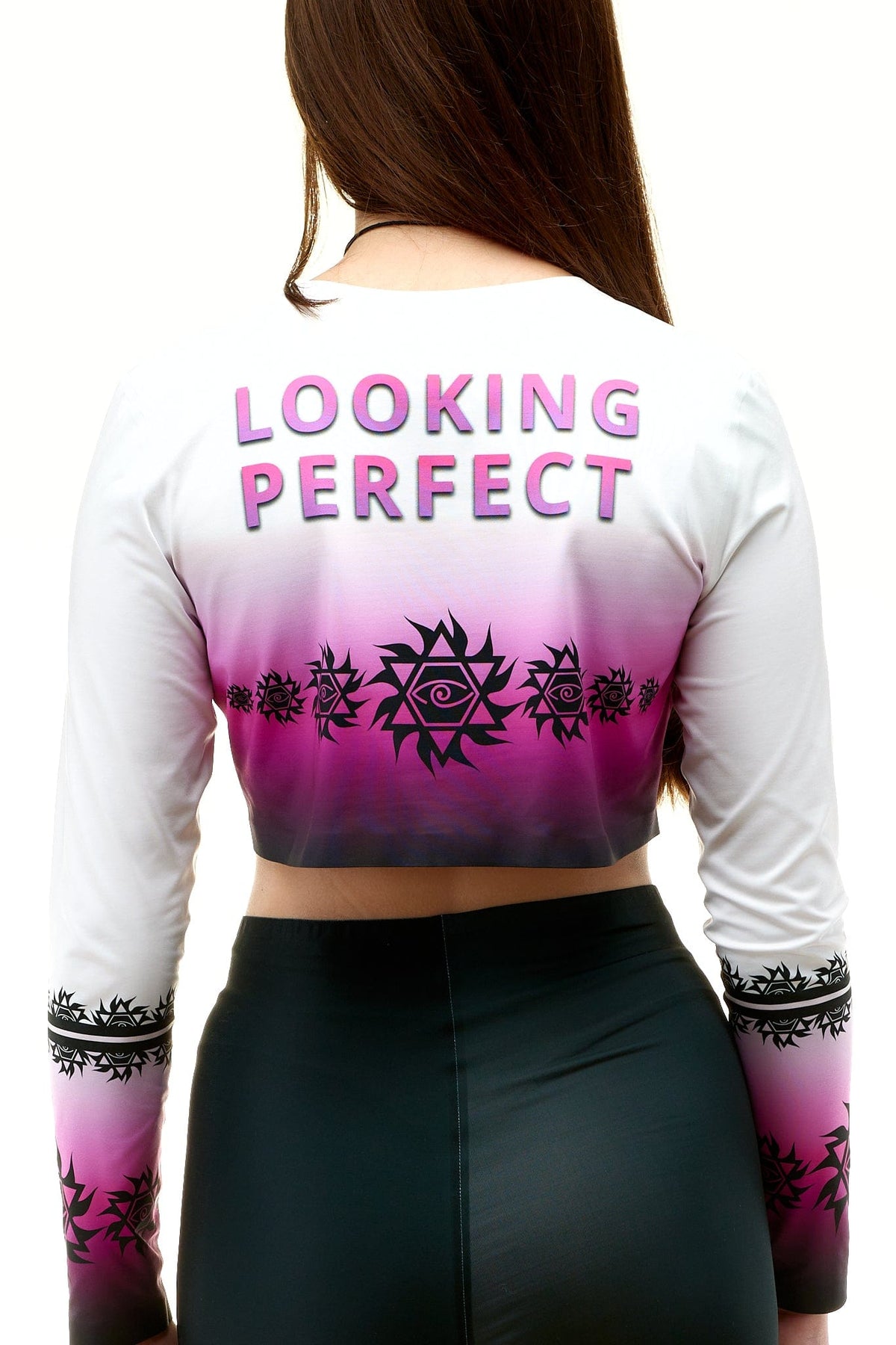 lookingperfect.fashion Yes I Am / T-shirt / Mystique REGULAR FIT CROP TSHIRT (LONG SLEEVE) - MISTIQUE 477