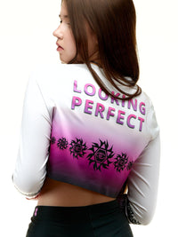 lookingperfect.fashion Yes I Am / T-shirt / Mystique REGULAR FIT CROP TSHIRT (LONG SLEEVE) - MISTIQUE 477