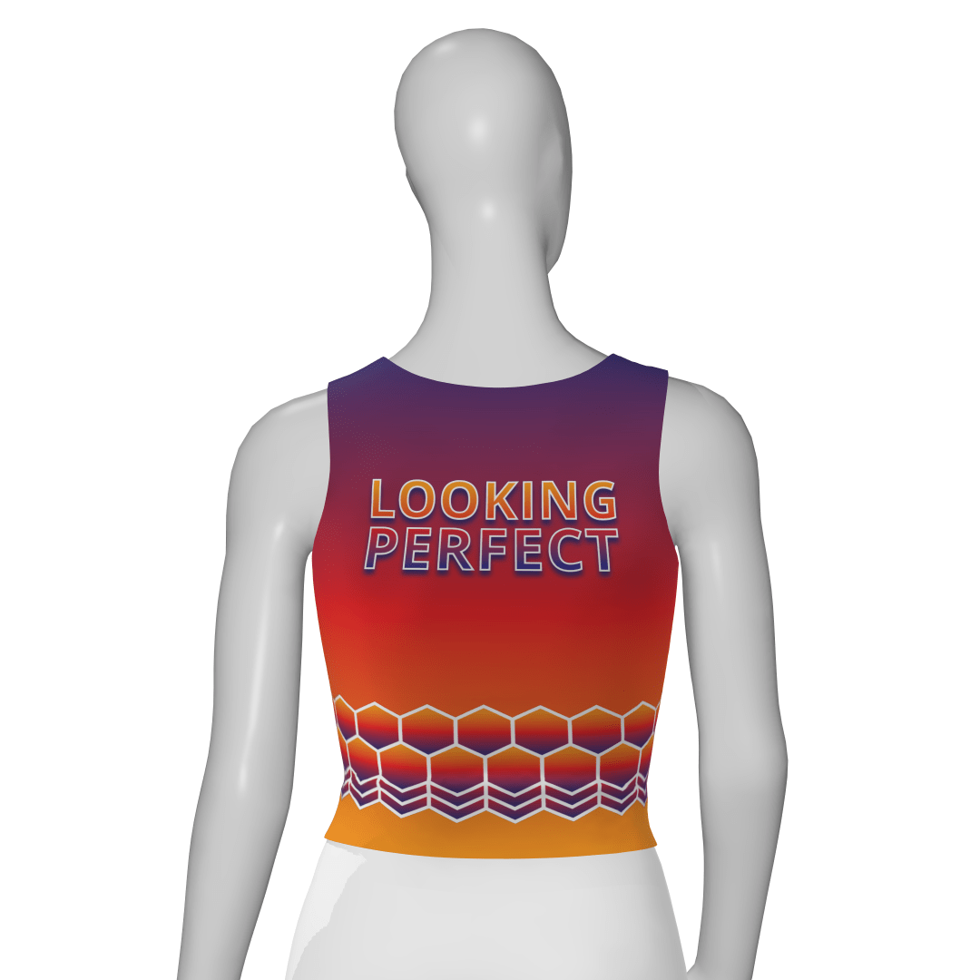 lookingperfect.fashion Happy To Be / Tanktops / Sunset TIGHT CROP TANKTOP - SUNSET 465